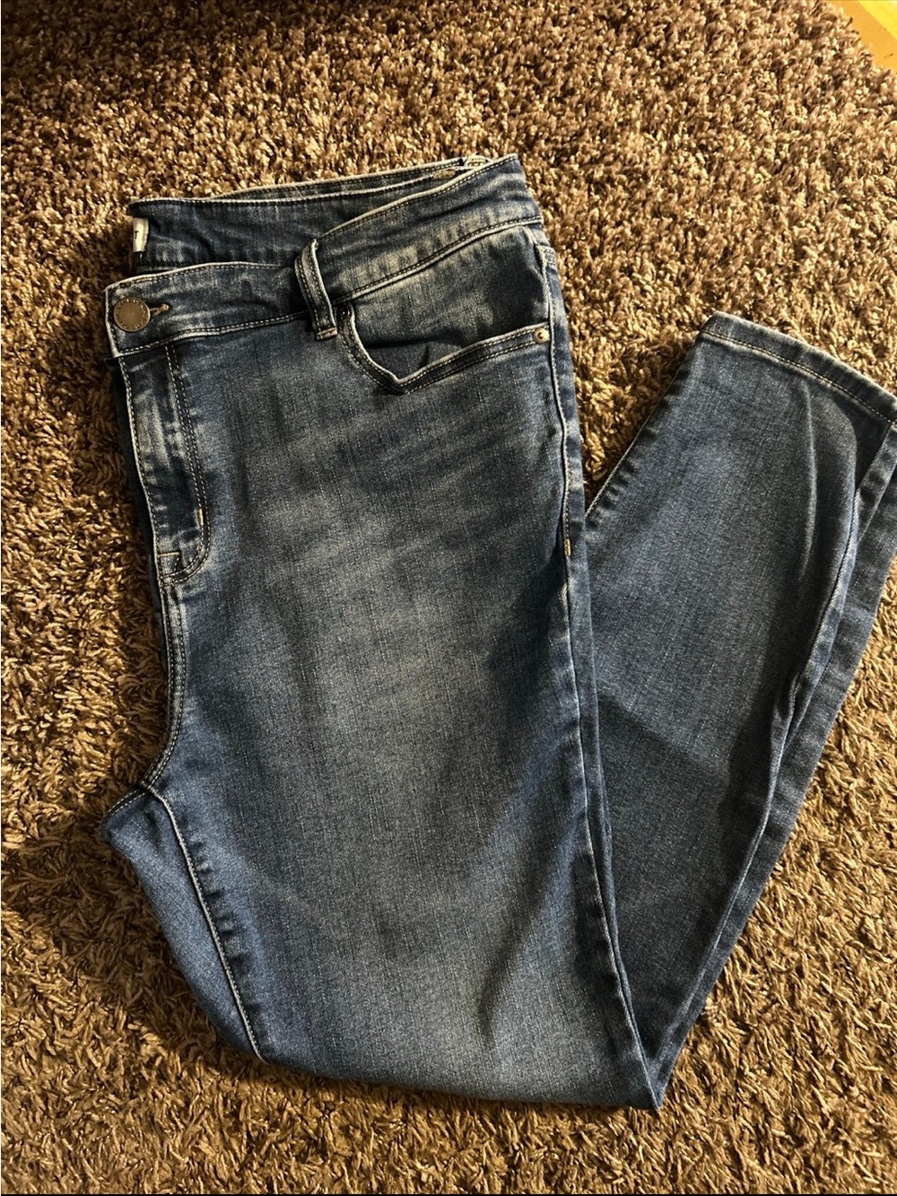 Lane Bryant Dark Wash Skinny Jeans